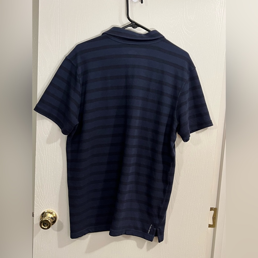 The North Face Navy Striped Polo Shirt- Flashdry- Men’s XL - Picture 4 of 16